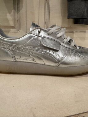 Puma Kids Silver Metallic Sneakers